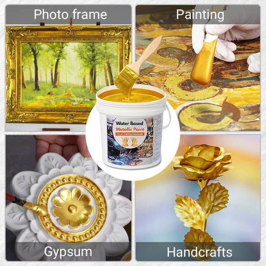 🔥HOT SALE 30% OFF🔥Water Based Gold Leaf Paint For Art, Painting, Handcrafts