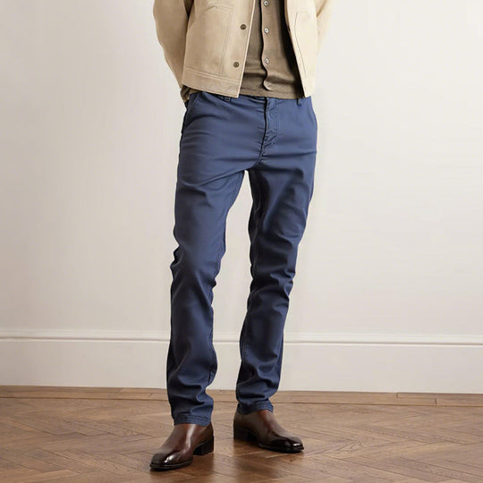 👖Heren casual slim-fit effen broek + riem