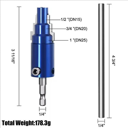 ⏳Time-Limited Special⏰Professional Faucet Bolt Extractor | 40CrV Steel Pipe Valve Removal Tool | Reverse Groove Bit for PPR, PVC & MPP Plumbing