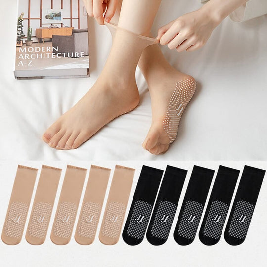 🎁Invisible Slip-resistant Crystal Silk Socks