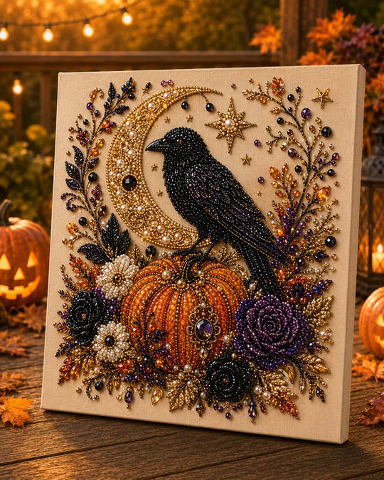 🔥 Last Day 70% OFF  👻✨ Halloween Pearl Art DIY Kit – Turn Tiny Pearls into Spooky-Cute Magic
