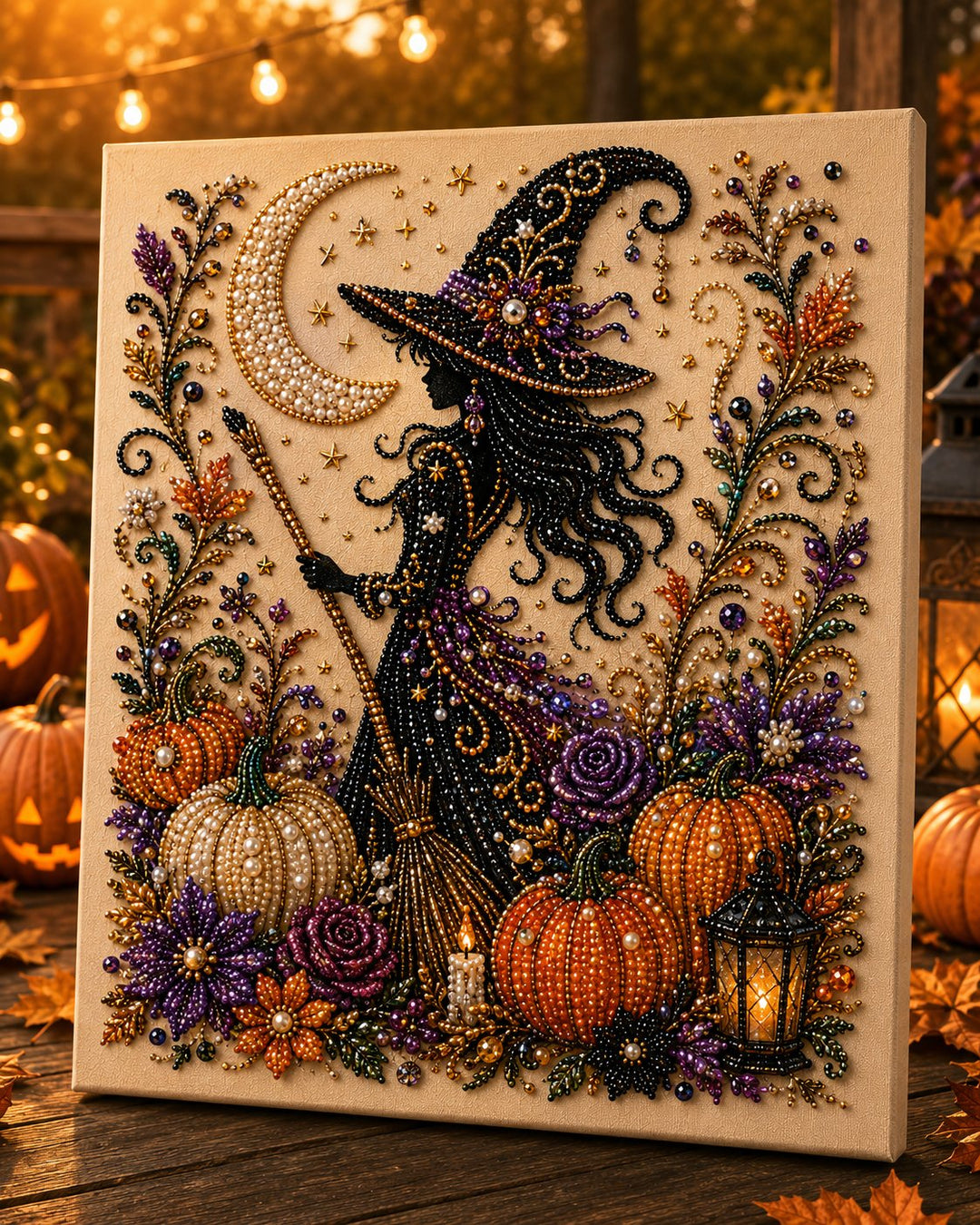 🔥 Last Day 70% OFF  👻✨ Halloween Pearl Art DIY Kit – Turn Tiny Pearls into Spooky-Cute Magic