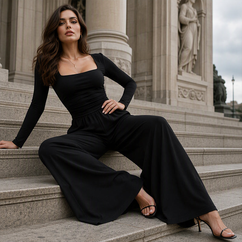 ✨ Flattering Everyday Style | Women's Button-Front Pleated Midi Dress