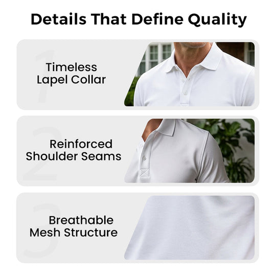 🔥Men's Quick-Dry Short-Sleeve Lapel T-Shirt