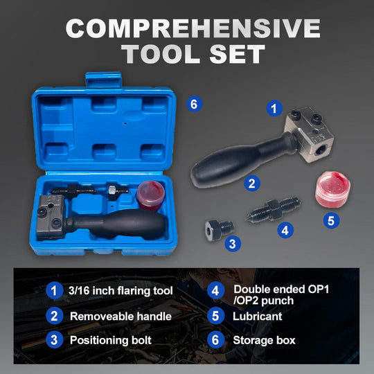 🔥50% OFF NOW !🔥🔧 Universal Automotive Brake Pipe Flaring Tool Kit – Professional Grade, Easy to Use & Durable Construction 🚗