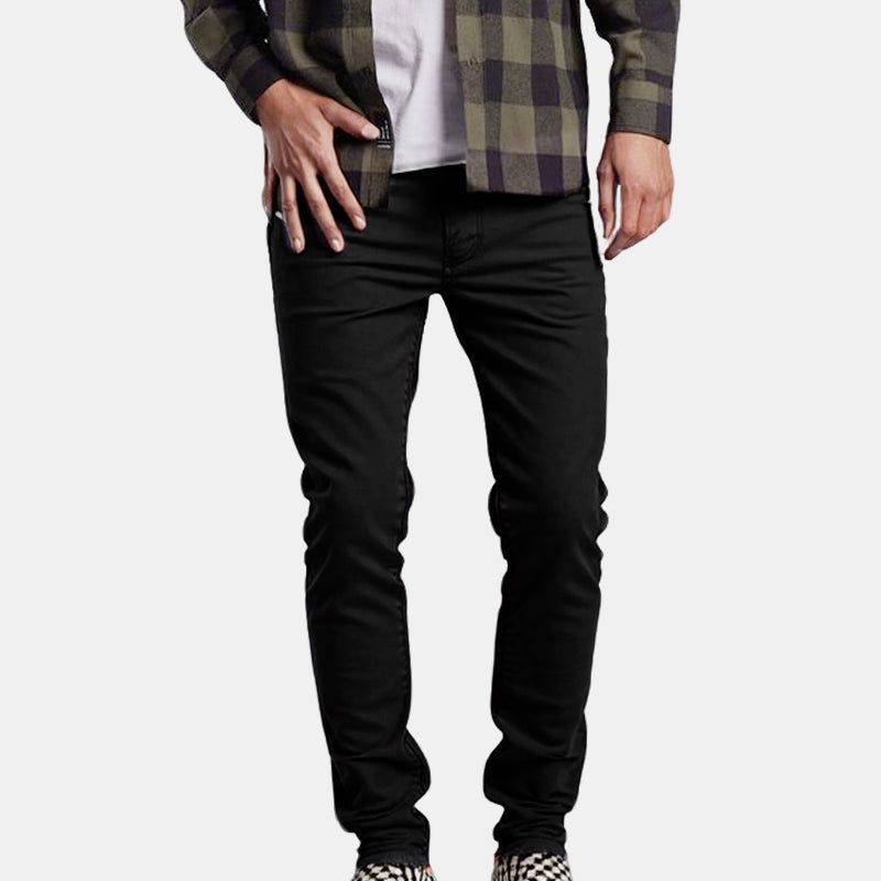 👖Heren casual slim-fit effen broek + riem