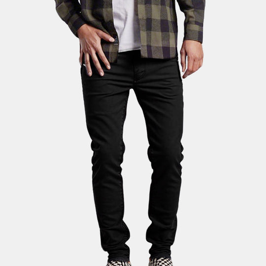 👖Heren casual slim-fit effen broek + riem