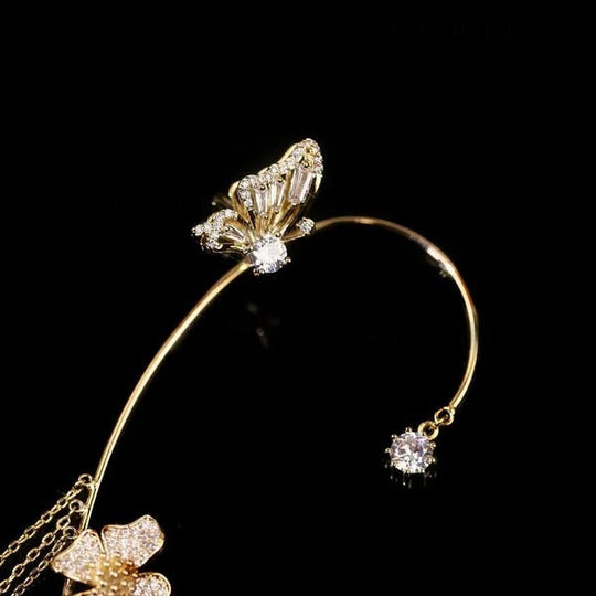 💕Especial de San Valentín – 50% de descuento💕Clips de oreja sencillos con motivos de mariposas y flores &  borlas – elegantes &  Cómodo, no requiere perforación. 🌸🦋