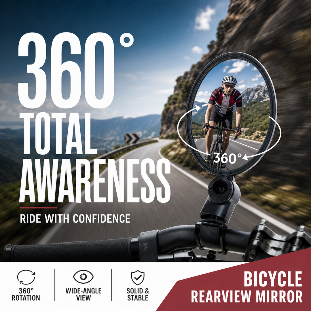 ⏳Limited-time 50% off⏰360 Degree Rotating Rearview Mirror🚴‍♂️🔎