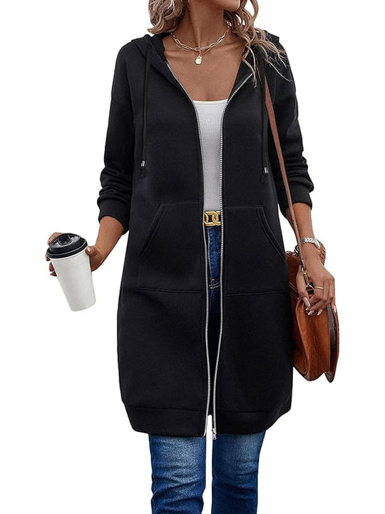 ⏰This week's Hot Sales - 50% Off🍂 Women's Casual Zip-Up Hoodie Jacket – Autumn Lightweight Everyday Coat 🧥✨