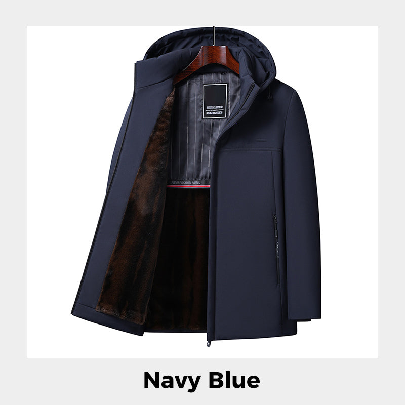 🔥Cadeau chaleureux🔥Parka thermique épaisse à capuche pour homme