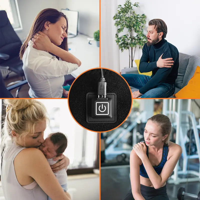 Adjustable Heated Shoulder Support,3 Heat Levels,Breathable Neoprene,Comfortable Fit,Adjustable Strap,Pain Relief,for Shoulder Injuries,Soreness,Frozen Shoulder and Recovery