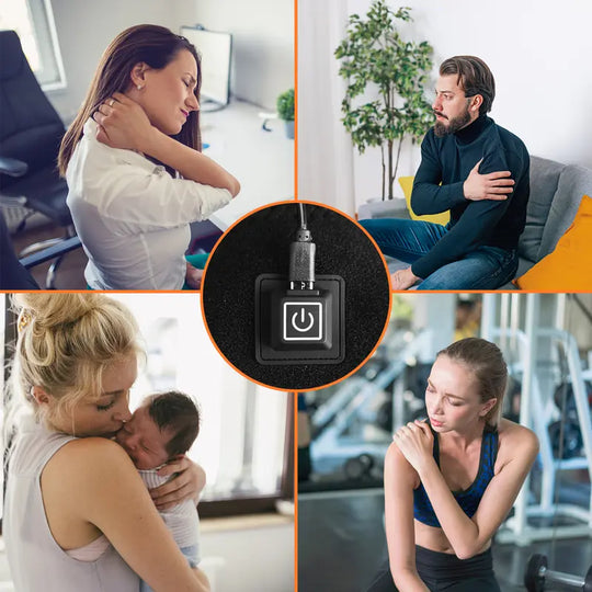 Adjustable Heated Shoulder Support,3 Heat Levels,Breathable Neoprene,Comfortable Fit,Adjustable Strap,Pain Relief,for Shoulder Injuries,Soreness,Frozen Shoulder and Recovery