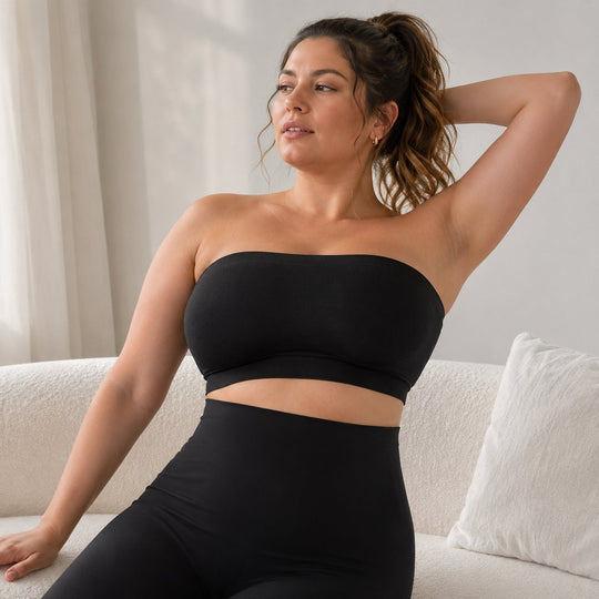📢📢Limited-Time 40% Off ⏰️Anti-Slip Grip & Removable Straps✨Convertible Strapless Bandeau Bra with Wireless Comfort👍Suitable for All Body Types.🌹Buy 2 Get Free Shipping