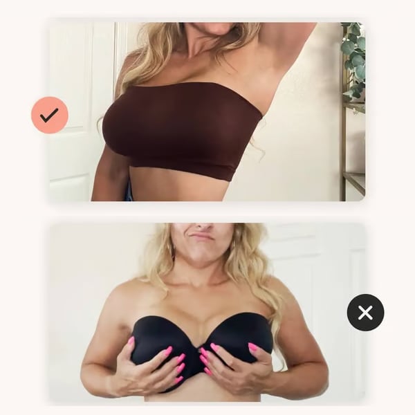 📢📢Limited-Time 40% Off ⏰️Anti-Slip Grip & Removable Straps✨Convertible Strapless Bandeau Bra with Wireless Comfort👍Suitable for All Body Types.🌹Buy 2 Get Free Shipping