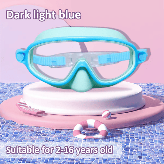 🏊‍♀️HD children's large frame waterproof and anti-fog swimming goggles