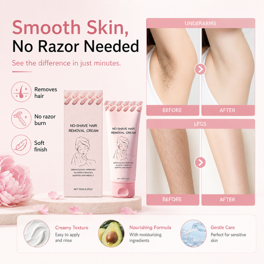 ⏰ SUMMER FLASH SALE – 50% OFF ☀️ Get Baby-Smooth Skin Instantly! Nourishing Depilatory Cream That Gently Removes Hair & Refines Texture. Stock Up Now! 🧴💖