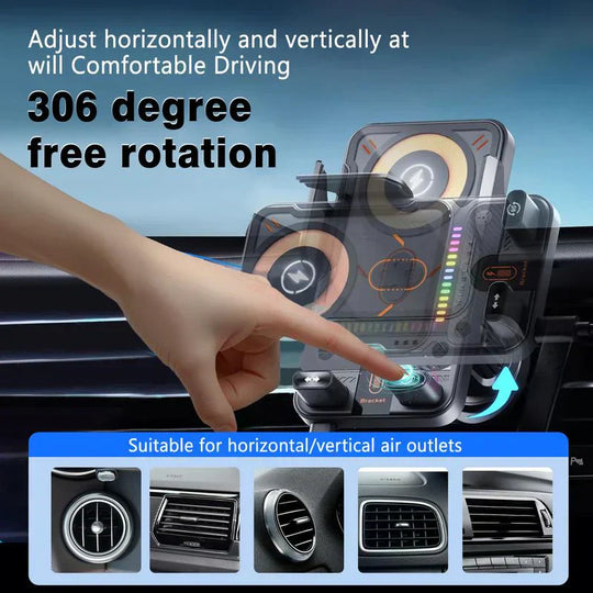 ⏰️Time-Limited 35%OFF！📱New Wireless Fast Charging Car Mount