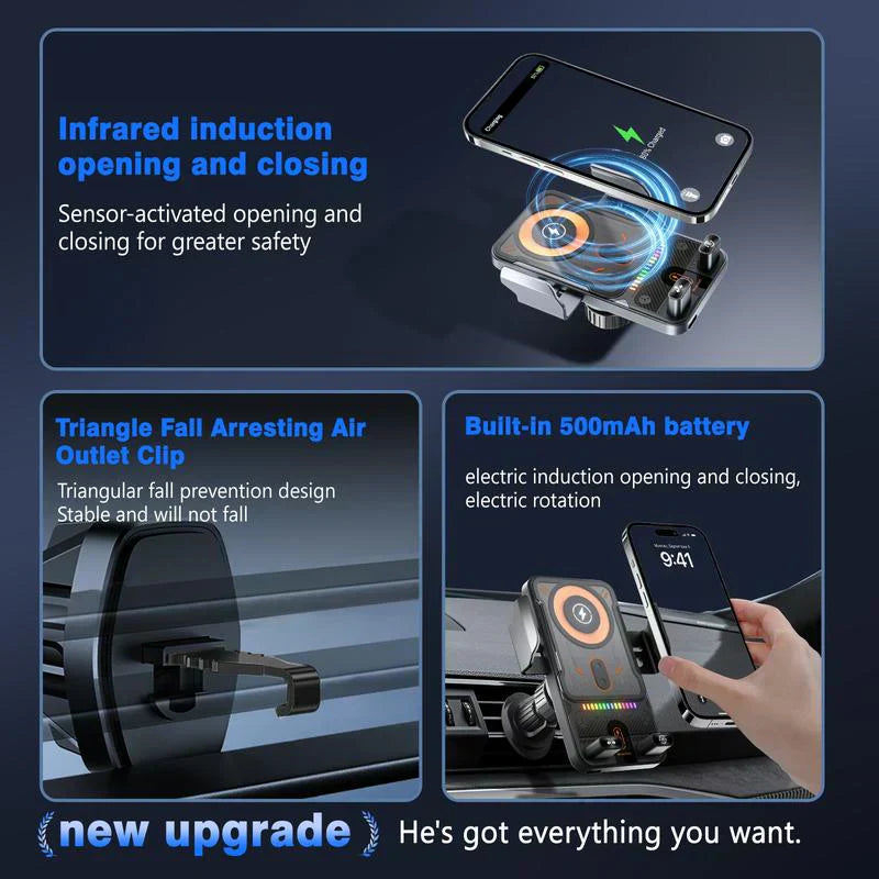⏰️Time-Limited 35%OFF！📱New Wireless Fast Charging Car Mount