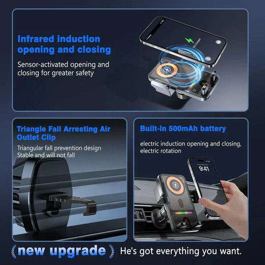 ⏰️Time-Limited 35%OFF！📱New Wireless Fast Charging Car Mount