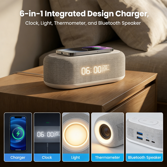 🥳2026 HOT SALE🥳💞 Limited-Time Offer!✨ 💝6-in-1 Wireless Charging Station🔥50K+ sold！