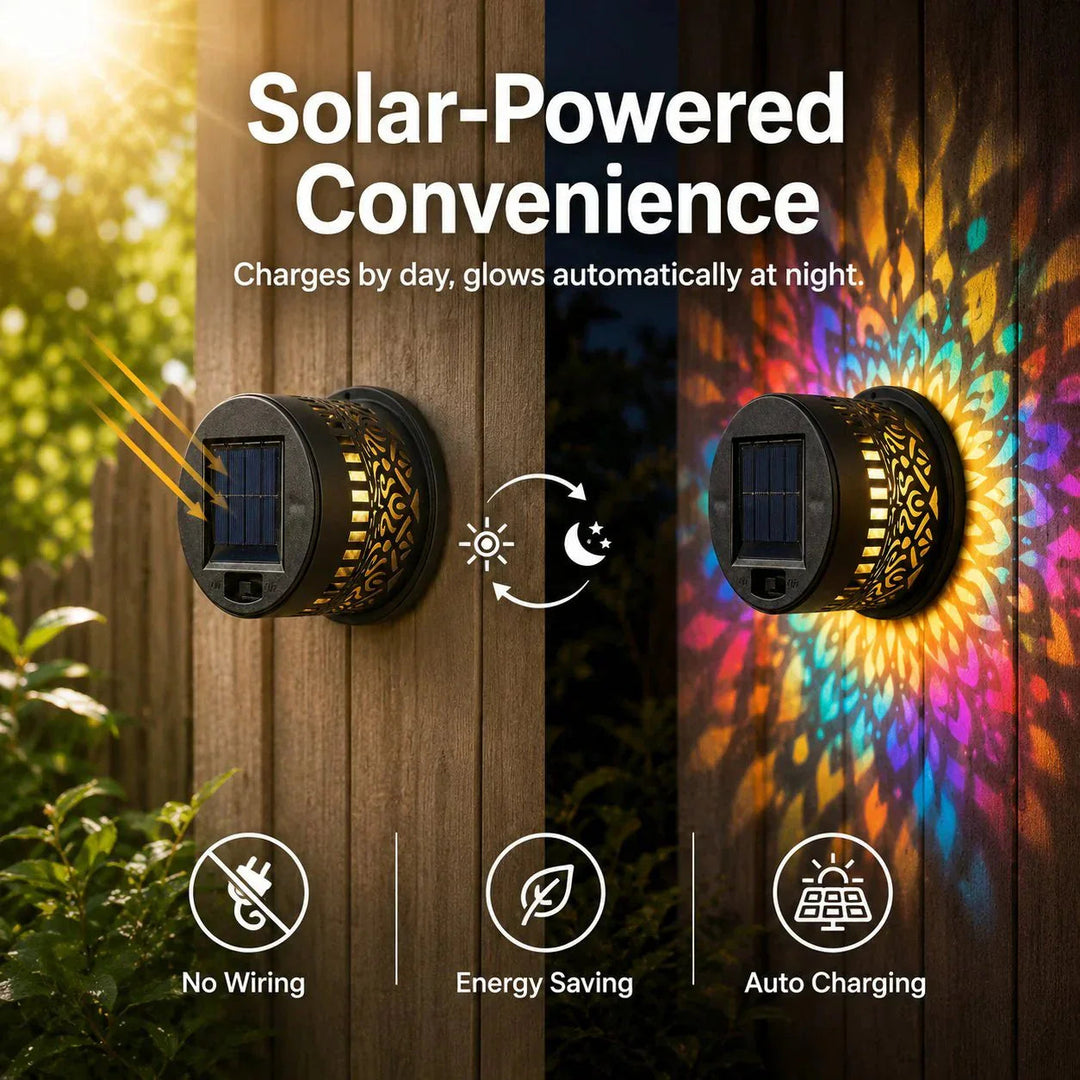 💡💓Surprise Price🔥Solar-Powered Mandala Projector Light🎁🏠