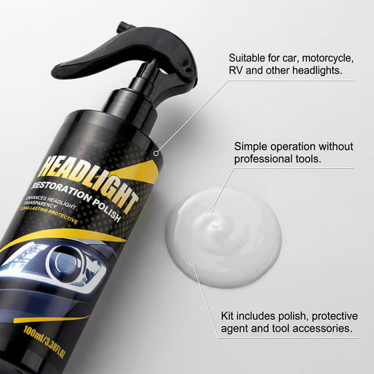 🚗Hot sale -30% OFF🚗 Professional Headlight Polish and Sealant Kit