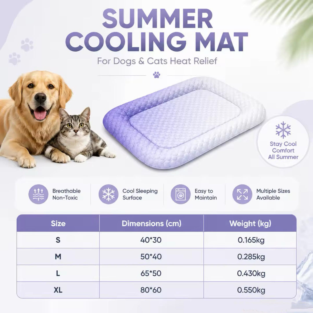 🎁Time-Sensitive Exclusive Deal!❄️Cooling Gel Mat for Pets – No refrigeration needed, instant heat relief. Breathable, non‑toxic. Helps pets sleep cool all summer!