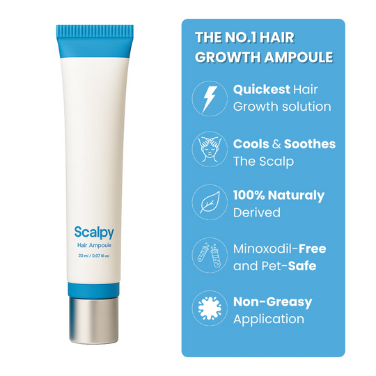 Il cuoio capelluto stimola la crescita dei capelli