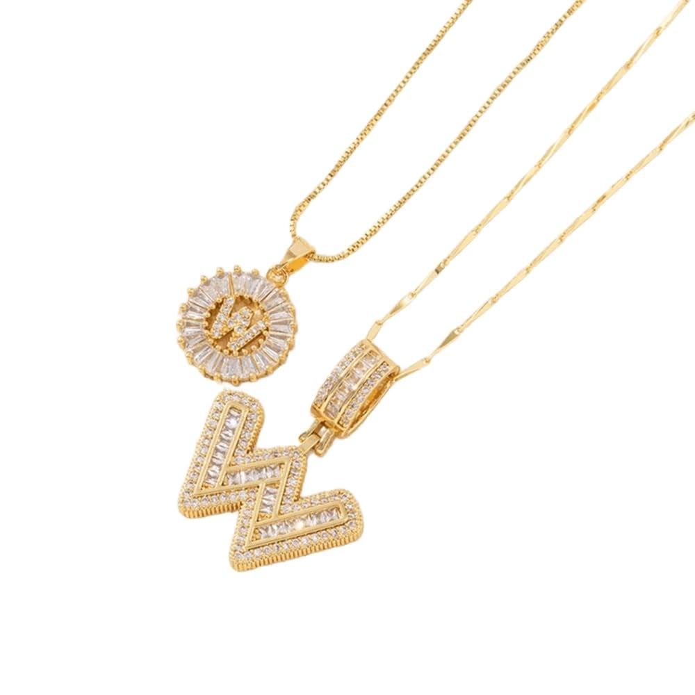 💍 2 Pack✨ Initial Letter Pendant Necklaces-Best Gift for your friends💝