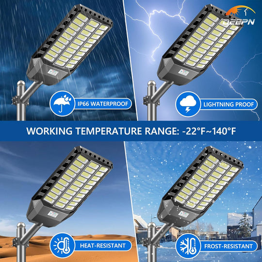 ☀️ 50% OFF！Solar LED Street Light – Ultra Bright Outdoor Security Light