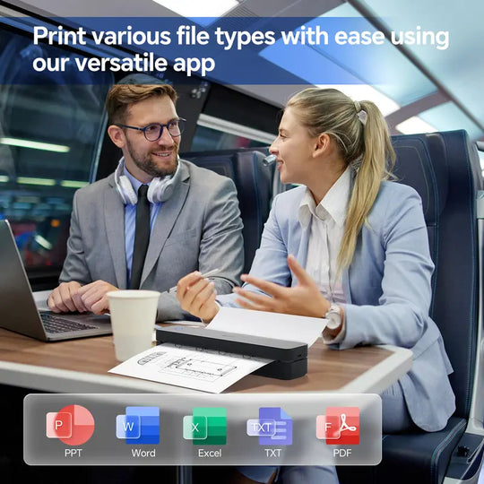 🖨️ 35% korting! ⚡ Draagbare draadloze Bluetooth-thermische printer – Compact &  Lichtgewicht, draadloze Bluetooth-verbinding, snel thermisch printen, inktvrij &  Ideaal voor reizen met het thuiskantoor 📱