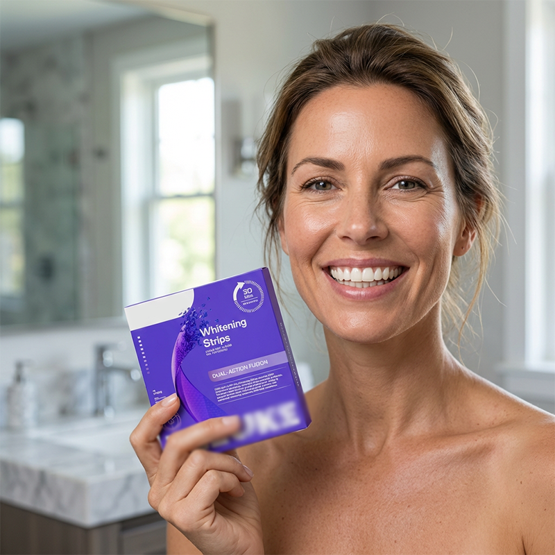 🦷Purple Teeth Whitening Strips - 7/21 Whitening Sessions - Safe for Enamel - Non Sensitive Teeth Whitening - Peroxide-Free