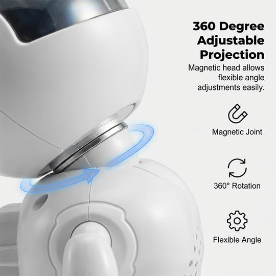 Robot Astronaut Starry Sky-projektor med Bluetooth-högtalare