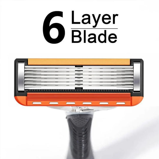 🔥Smart barbering – 24 høytytende barberhøvelrefill + GRATIS håndtak