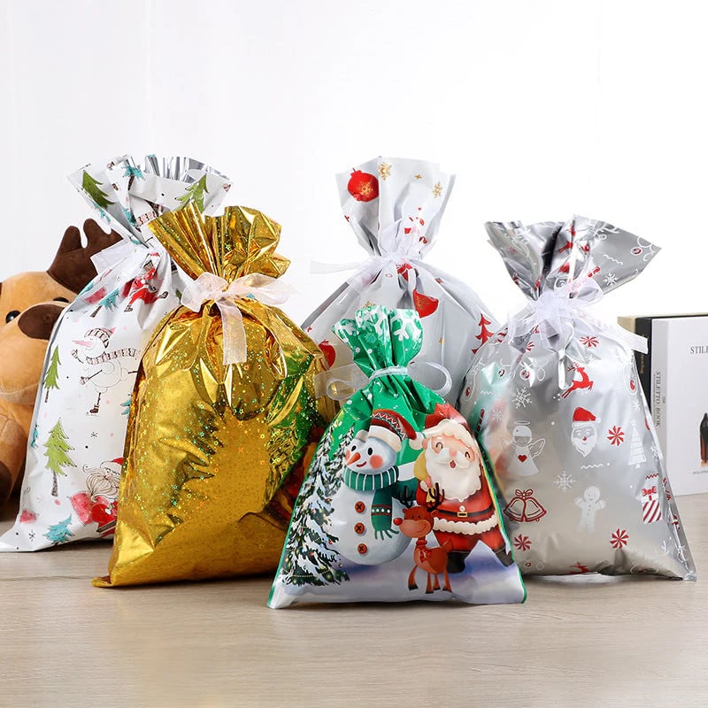 🎅Soldes de Noël - Jusqu'à 50 % de réduction🔥Sacs cadeaux de Noël à cordon MerryPouch