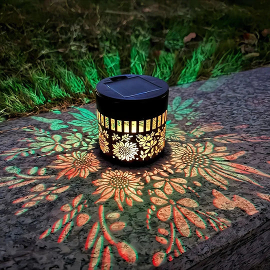 🌞 50% OFF NOW! 🌀💥Solar Mandala Wall Light Outdoor Garden Fence Projector Lamp Patio Ambient Decor