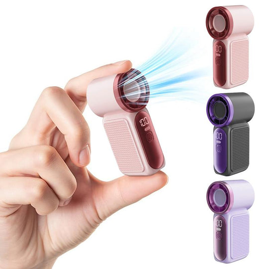🌬️ LIMITED-TIME 49% OFF! ✨ Turbo Handheld Fan – LED Display, 6 Speeds, 3000mAh 🔋