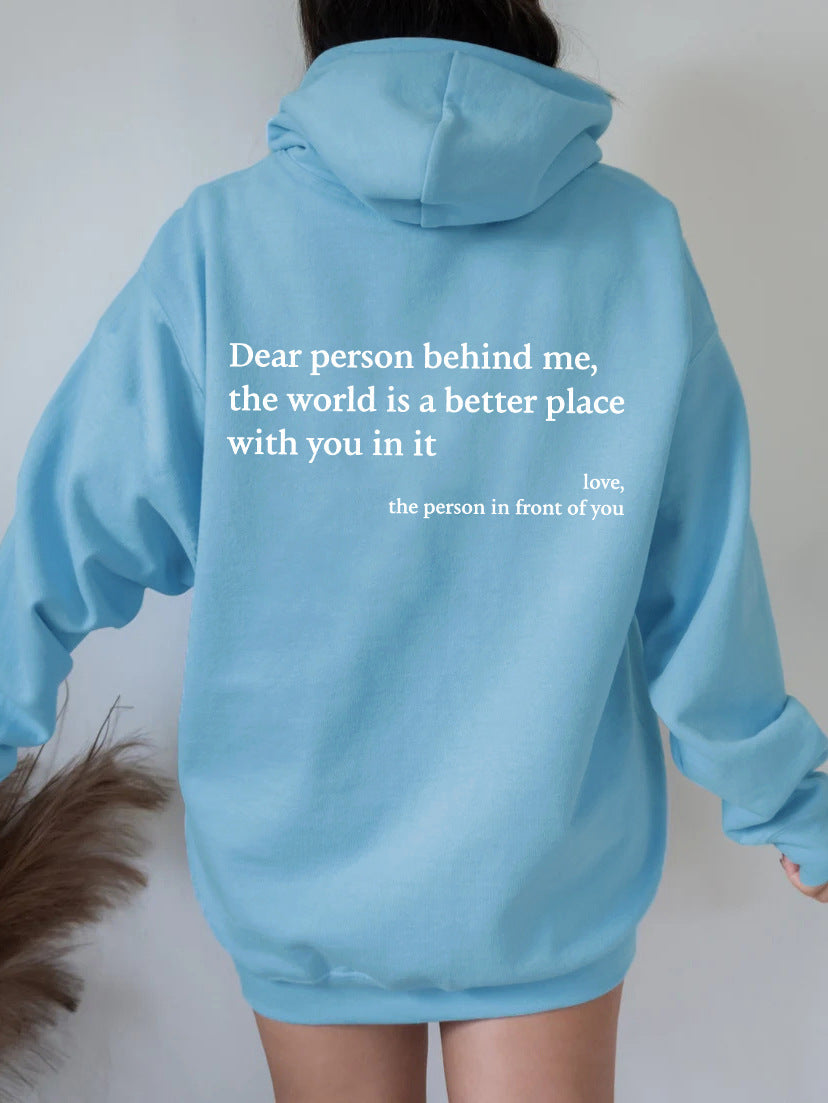 ⏰Offerta scontata del 49% a tempo limitato, felpa "Dear Person Behind Me"