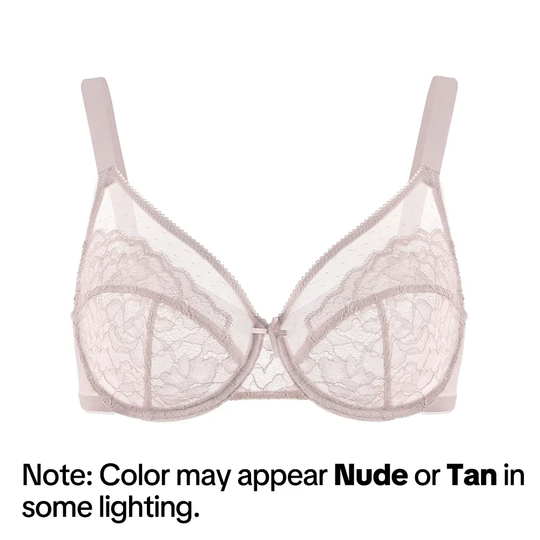 💞50K+ SOLD!👙HSIA Enchante Floral Lace Plus Size Underwire Unlined Unpadded Minimizer Full Coverage Bra Women's Wear Comfortable Breathable Mesh Cup
