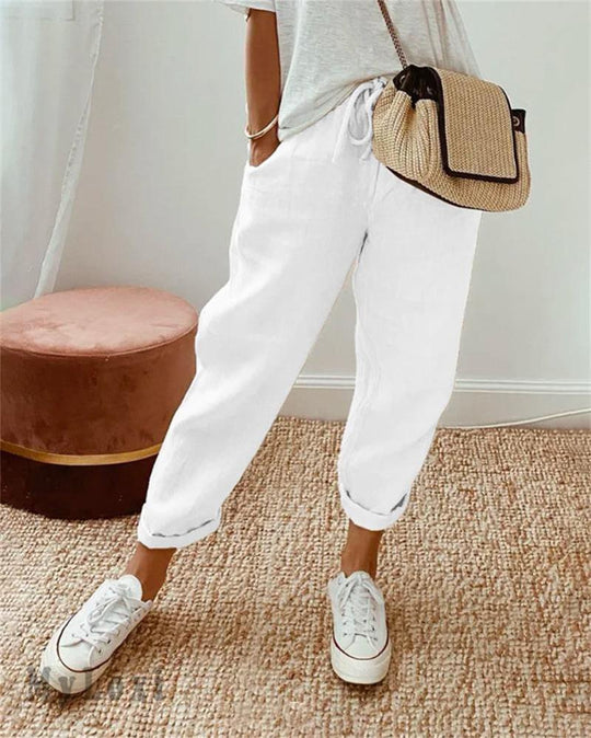 👖 20% OFF NOW ! ⚡ Casual Cotton and Linen Pants for Women – Skin-friendly Breathable, Loose Fit & All-match Daily Wear Design ☁️