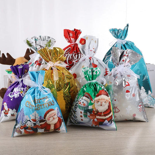 🎅Soldes de Noël - Jusqu'à 50 % de réduction🔥Sacs cadeaux de Noël à cordon MerryPouch