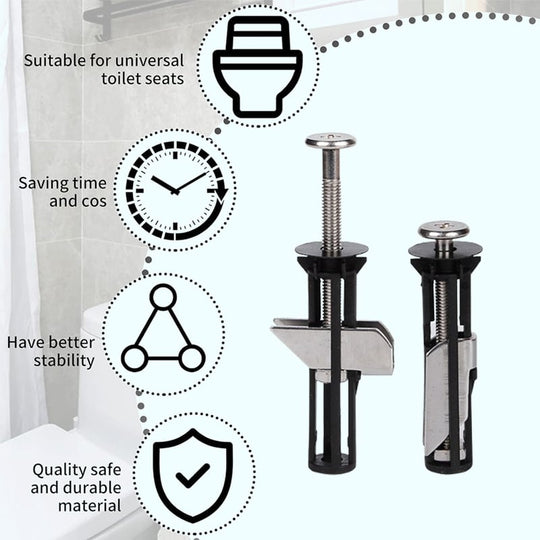 🎁Koop 1, krijg 1 gratis🎉Zware set bevestigingsschroeven voor toiletzittingen