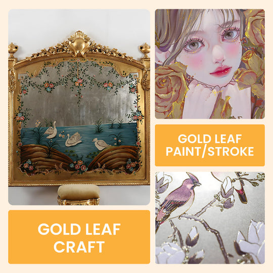 🔥HOT SALE 30% OFF🔥Water Based Gold Leaf Paint For Art, Painting, Handcrafts
