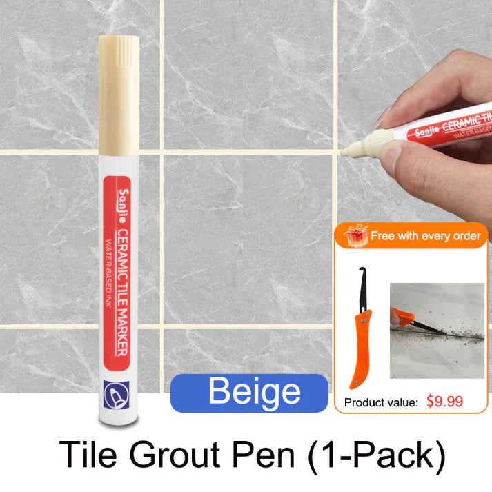 🖌️ Anti-Mould & Waterproof Joint Pen for Ceramic Tiles! 🧱