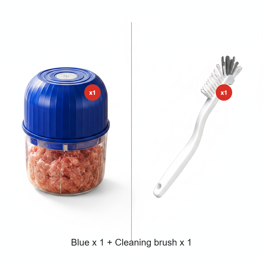 Wireless Efficient Electric Mini Food Chopper🧑‍🍳– Robust Motor, Smart Design & Stainless Steel Blades⏱️🔪