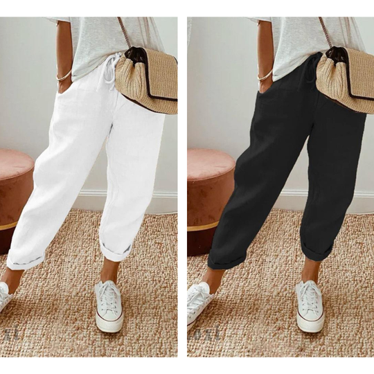 👖 20% OFF NOW ! ⚡ Casual Cotton and Linen Pants for Women – Skin-friendly Breathable, Loose Fit & All-match Daily Wear Design ☁️