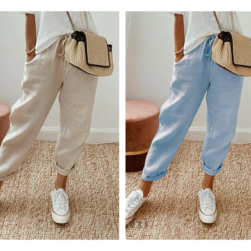 👖 20% OFF NOW ! ⚡ Casual Cotton and Linen Pants for Women – Skin-friendly Breathable, Loose Fit & All-match Daily Wear Design ☁️