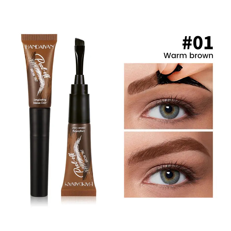 5-Color Tear-Off Brow Tint – Waterproof, Non-Fading, Long-Lasting Pigment for Precise Brow Definition & Effortless Wild Brow Looks