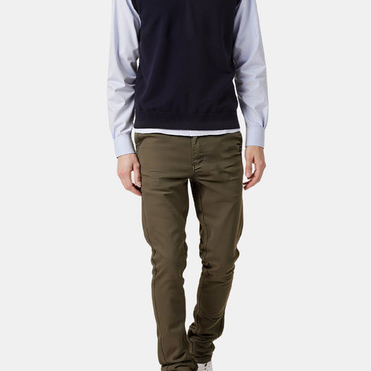 👖Heren casual slim-fit effen broek + riem